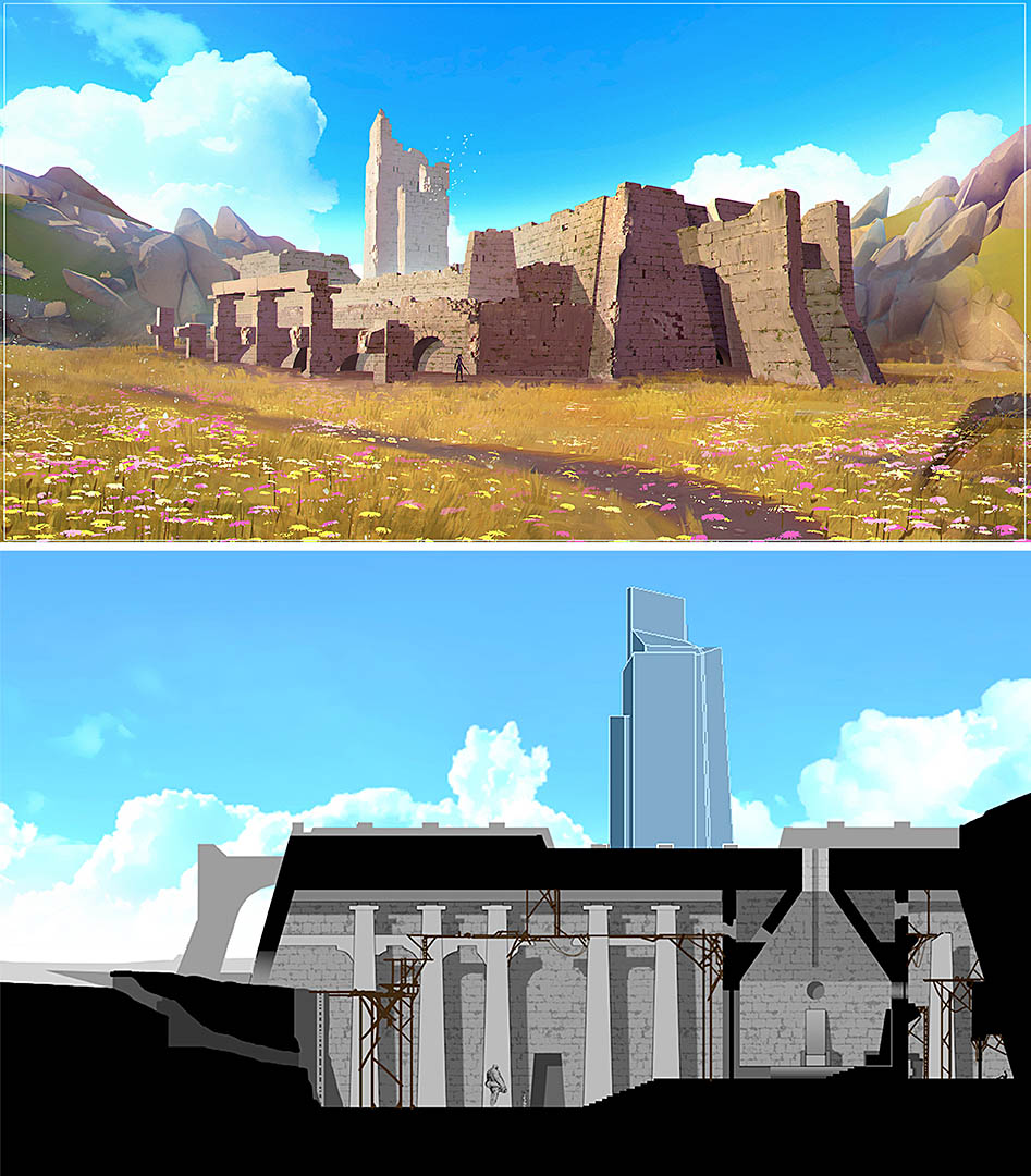 An ancient ruin.